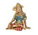 Sitting God Indra Dev Brass Idol (Height : 5.75 inches)