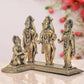 Bronze Ram Darbar with Sita Lakshman Hanuman Bronze Finish Statue, for Home Decor Pooja Mandir (Height 6 inch)