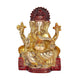 Brass Ganesha Ganpati Ganesh Statue Idol Murti for Home Mandir Temple, Height : 6 inch