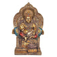 Lord Kubera Hindu God of Wealth Kuvera Kuber Kuberan Protector of The World Antique Bronze Finish Statue Murti Statue Idol for Diwali Pooja, Height 7 inch