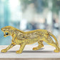 Metal Golden Tiger Statue Figurine Home Table Decor,Width : 8.5 inch