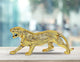 Metal Golden Tiger Statue Figurine Home Table Decor,Width : 8.5 inch