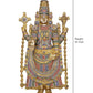 Brass Lord Tirupati Bala Ji Idol Statue Home Temple Office Figurine Showpiece Multicolour Height 34 Inch