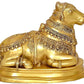 Brass Nandi Cow Statue Idol Murti On Base Decorative Item for Home | Height : 13.5 Inch