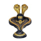 Brass Shiva Ling Statue with Snakes for Home Decor | Height : 7 Inches