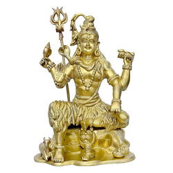 Brass Large Shiva Shiv Idol Statue Height 18 inches