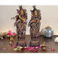 Brass Radha Krishna Idol Statue Sculpture Showpiece for Home Office Puja Temple Decor