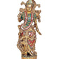 Radha Rani Lord Krishna Decorative Idol Figurine - (Brass, Height 15")