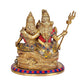 Brass Shiv Parivar Shiva Parivar Idol Religious Statue | Height : 10 Inch