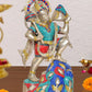 Brass Hanuman JI with Mountain Statue Idol Sculpture Statue for Home Decor Mandir Pooja Temple (Height: 17 Inch)