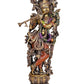 Brass Krishna Large Size Brass Kishan Murti Idol Statue Sculpture (Height: 29 inch)