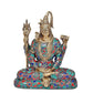 Brass Shiva Statue Idol Medidating for Home Decor Temple | Height : 9 inches