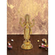 Shri MATA Lakshmi Idol in Standing Position Maha Lakshmi Brass Idol Laxmi MATA Brass Idol for Prosperity Golden Height 9 Inches