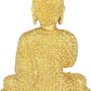 Brass Lord Buddha Idol Statue Sculpture Decorative Showpiece Gift Item Golden Height 9 Inches