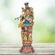 Lord Krishna Murti for Gift Idol Brass Statue Large Size Krishna Playing Flute (Height : 29 inches)