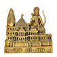 Brass Ram Mandir Architectural Model in Metal Shri Ram Birth Place, Height : 22 cm (Gold colour)