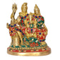 Brass Shiv Parivar Shiva Family Idol Family for Home Decor Mandir Pooja Showpiece (Height 6 Inch)