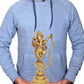 Brass Lord Ganesha Dancing on Serpent Shesha - Hindu Deity Idol for Puja and Gifts (Height 11.5 Inch)