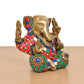 Brass Ganesha Sculpture – Spiritual Showpiece (Height 6 Inch)