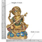 Maa Saraswati Statue - Handcrafted Hindu Goddess Saraswati Idol for Home Decor and Pooja (Height 8 Inch) (MULTICOLOUR)