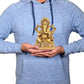 Brass Lord Ganesha Idol Statue Decorative Sculpture for Home Office Mandir Pooja Showpiece (Height 7 Inch)