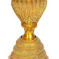 5 Five Mukha Linga Protected by Seven Hooded Serpent in Brass Gold, Height 8 Inch