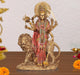 Resin Standing Durga Maa with Lion Idol Hindu Goddess Sherawali MATA Murti MATA Rani Statue Figurine Home Temple (Height: 11 Inch)