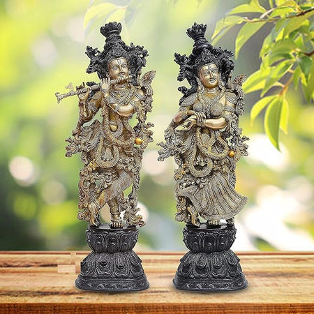 Brass Radha Krishna Sculpture (Height : 29 inches)