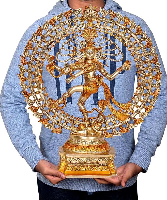 Brass Natraj Lord Shiva Dancing Natraj Brassl Idol Statues (Height: 27 inch)