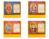 Table Top SAi Baba Desk Standing Calendar For Home and Office Table Calendar 2027 (Height:8.5 Inches)