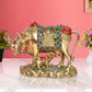 Brass Kamdhenu Cow with Calf for Home Decor Pooja Mandir Temple Office Decorative Showpiece Statue Brass (Height: 6.5 Inch) (Cow1)