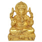 Brass Ganesha Wall Hanging for Home Decor Diwali Gifts,Diwali, for Pooja,Temple Decor (Height 7 Inch)