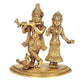 Brass Radha Krishna Statue Idol Statue, Height 6 Inch