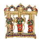 Brass Ram Darbar Brass Statue Idol Ram Darbar, for Home Decor Mandir Pooja (Height : 7.5 Inch)