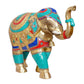 Brass Elephant Figurine - Decorative Statue for Home Decor, Feng Shui, and Good Luck (Height 22 Inch)