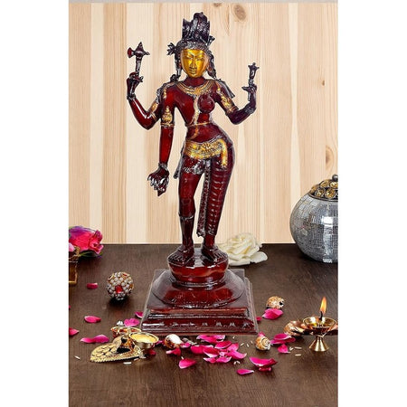 Brass Ardhanarishvara Shiv Parvati Avatar Statue (Height: 90 CM)