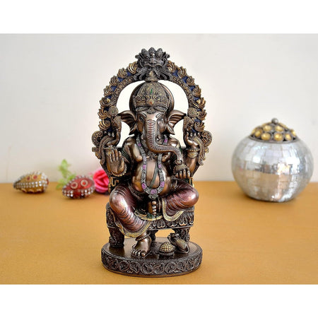 Resin Lord Ganesha Idol (Height 10 Inches)