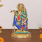 Brass Radha Krishna Idol Statue for Home Decor and Pooja Mandir Temple Office Decor (Height 11 Inch)