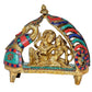 Brass Radha Krishna Idol Statue Sculpture Figurine for Home Temple Office Gift Multicolour Height 9 Inches