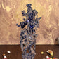 Brass Lord Krishna Idol Figurine (Height: 14 inches) Blue
