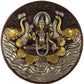 Brass Goddess Lakshmi Wall Hanging Plate, Height 7.5 Inches