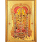 Tirupati Balaji With Lakshmi Foil Poster with Frame Wall Decor Length 20 Inch X Width 14 Inch, Multi