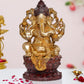 Brass Lord Ganesha Idol Sitting Ganesh Statue Decorative Sculpture for Home Decor Office Mandir Pooja Temple (Height 25 Inch)