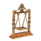 Brass Swing Jhula for Ladoo Gopal | Krishna Idol Statue (Brass, Height 10.25")