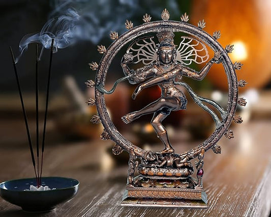 Polyresin Nataraja Shiva Idol Sculpture Statue, Height: 10 inch