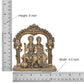 Bronze Statue of Maa Lakshmi Idol and Vishnu Religious Statue on Carved Frame with Kirtimukha for Home Decor Mandir Puja Temple (Height 5 Inch)