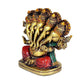 Panchmukhi Lord Ganesha Ganesh Ganpati Idol Statue Murti for Decoration and Pooja Gifting in Resin, Height : 5 inch