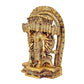 Virat Roop Dasavtar Bhagwan Vishnu Golden in Brass for Puja (Height :11.5 inch)