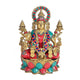 Maha Lakshmi Brass Idol/Dhan Lakshmi Brass Idol/Laxmi MATA Brass Idol for Prosperity Brass Lakshmi Religious Idol Figurine Hindu God Sculpture. Height:14 Inch