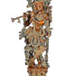 Brass Lord Krishna Idol Statue Figurine Sculpture Decorative Showpiece Multicolour Height 29 Inches